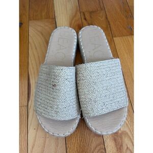 Coconuts by Matisse Womens Del Mar Platform Sandals Casual Beige Size 10